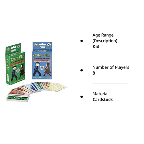 Dutch Blitz: Original and Expansion Combo Pack, Fast Paced Card Game, Fun for Everyone, Great Family Game, Combine Packs to Play With up to 8 Players, For Ages 8 and Up by Flat River Group