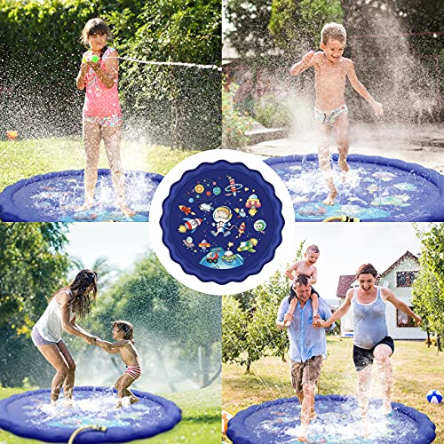 JOSEN Splash Pad Sprinkler for Kids Inflatable Wading Pool Kiddie Pool Water Toys Play Summer Outdoor Fun Game for Boys Girls Backyard Sprinkler Gifts for Toddler and Children from JOSEN