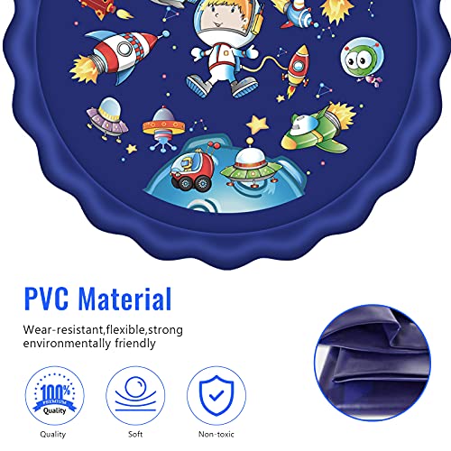 JOSEN Splash Pad Sprinkler for Kids Inflatable Wading Pool Kiddie Pool Water Toys Play Summer Outdoor Fun Game for Boys Girls Backyard Sprinkler Gifts for Toddler and Children from JOSEN