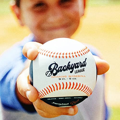 Playfinity Backyard League Gaming Baseball - Gift of the Year - Gamified Baseball - Improve Skills while Having Fun - Beat Your Score, track Progress - Free Mobile app 6+ Games with Speed Detection by Playfinity, Inc.