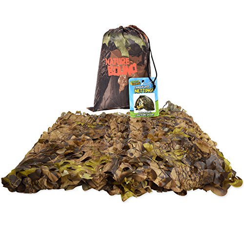 Nature Bound Camo Netting Kids Fort, 5 feet x 9 feet, Camouflage Pattern for Camping, Hunting, Hiking, Indoor and Outdoor Play by Thin Air Brands, LLC