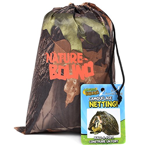 Nature Bound Camo Netting Kids Fort, 5 feet x 9 feet, Camouflage Pattern for Camping, Hunting, Hiking, Indoor and Outdoor Play by Thin Air Brands, LLC