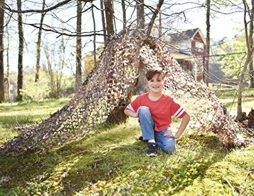 Nature Bound Camo Netting Kids Fort, 5 feet x 9 feet, Camouflage Pattern for Camping, Hunting, Hiking, Indoor and Outdoor Play by Thin Air Brands, LLC