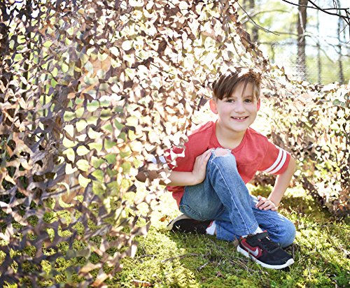 Nature Bound Camo Netting Kids Fort, 5 feet x 9 feet, Camouflage Pattern for Camping, Hunting, Hiking, Indoor and Outdoor Play by Thin Air Brands, LLC