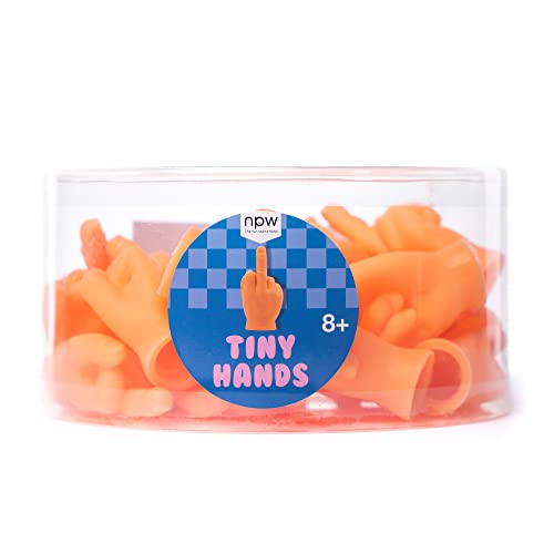 NPW Set of 24 Tiny Finger Middle Hands, Novelty Prank Gag Gift from NPW