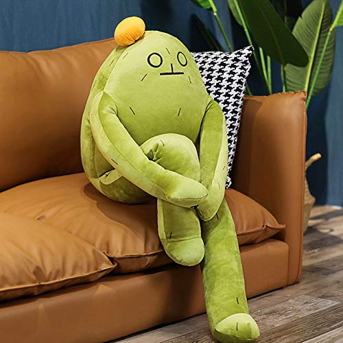WAQIA HOUSE Novelty Cactus Plush Toy Stuffed Cactus Pillow Cute Squatting Cactus Plush Doll Funny Lying Cactus Sleeping Pillows for Kids Adults from WAQIA HOUSE