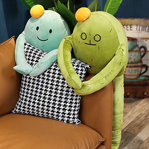 WAQIA HOUSE Novelty Cactus Plush Toy Stuffed Cactus Pillow Cute Squatting Cactus Plush Doll Funny Lying Cactus Sleeping Pillows for Kids Adults from WAQIA HOUSE