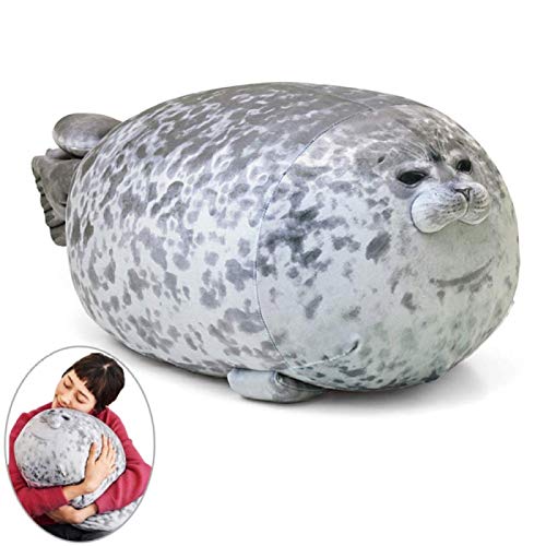 Novelty Big Throw Pillows Soft Seal Plush Stuffed Plush Sea Animal Fish Toys for New Year Gift Girl Kids Car Sofa Christmas Plush Toys from SRLIWHITE