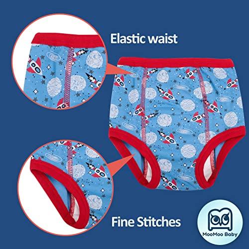 MooMoo Baby 8 Packs Potty Training Pants Cotton Absorbent Training Underwear for Toddler Baby 2-6T from 