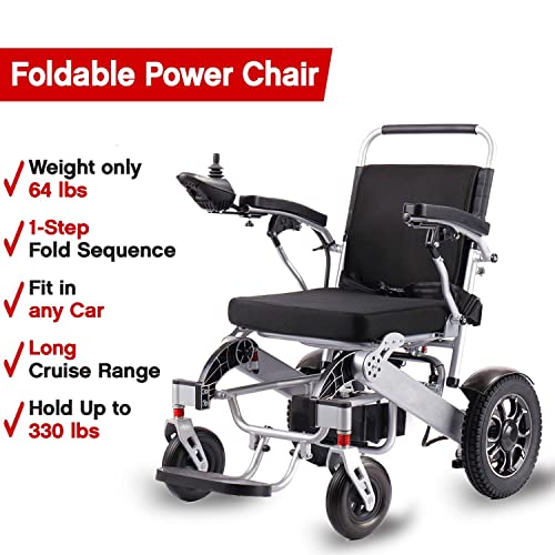 Weatherproof, Foldable Sturdy Dual Motorized Powerful Electric Wheelchair. Airplane Ready. Stronger, Longer Range. (Model 2) from K Klano