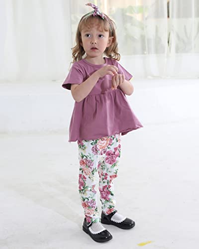 12 18 Months Girl Clothes Summer Toddler Girl Clothes Outfits Cute Floral Pants Baby Girls Clothes 12-18 Months from 