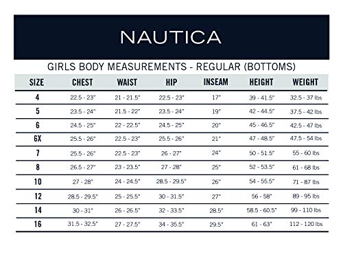 Nautica Plus Girls School Uniform Stretch Interlock Legging, Navy, 20.5 by Nautica