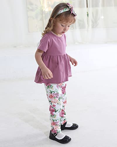 12 18 Months Girl Clothes Summer Toddler Girl Clothes Outfits Cute Floral Pants Baby Girls Clothes 12-18 Months from 