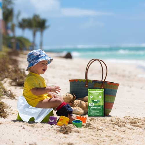 60 Refill Potty Bags: Absorbent, Disposable Potty Liners Compatible with OXO Tot 2-in-1 Go Potty | Strong, Leak-Proof Bags work with most Travel Potties, Potty Chairs, Potty Seats & Portable Toilets by Pail Buddies