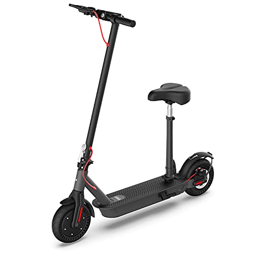 Hiboy S2 Pro Electric Scooter with Seat, 500W Motor, 10" Solid Tires, 25 Miles Long-Range & 19 Mph Folding Commuter Electric Scooter for Adults with Dual Rear Suspension by Freeman IT Limited