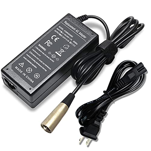 24V 2A Electronic Scooter Battery Charger for Go-Go Elite Traveller SC40E/SC44E, Jazzy Power Chair,Schwinn S300 S350 S400 S500 S650,Pride Hoveround Mobility,Ezip 400 500 650 750 900 Mountain Trailz from KUANTEN LTD