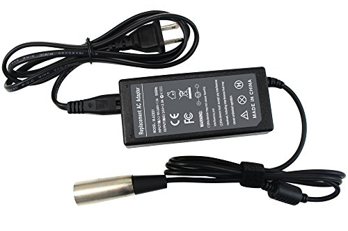 ANÂ·GWEL 24V 2A Scooter Battery Charger for Go-Go Elite Traveller Ezip 400 500; Schwinn S300 S350 S400 S500 Jazzy Power Chair Mongoose M300 M350 Series by KUANTEN LTD