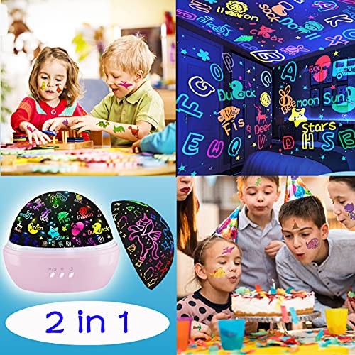 See&Spell Educational Toys for 3-8 Year Old Girls,2 in 1 Matching Letter Game Projection Kids Toys,Chirstmas Xmax Birthday Gifts Presents for Toddlers Toys,Baby Boys Girls Gifts Age 3-8 from HONGID