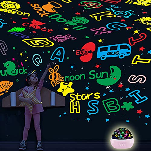 See&Spell Educational Toys for 3-8 Year Old Girls,2 in 1 Matching Letter Game Projection Kids Toys,Chirstmas Xmax Birthday Gifts Presents for Toddlers Toys,Baby Boys Girls Gifts Age 3-8 from HONGID