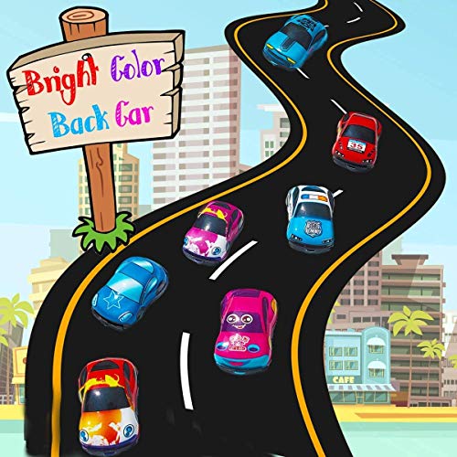 Pull Back Vehicles,30 Pack Friction Powered Pull Back Car Toys, Vehicles and Racing cars Mini Car Toy For Kids Toddlers Boys,Pull Back and Go Car Toy.. by SINYUM