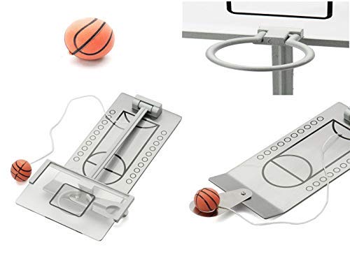 Avtion Basketball Game, Mini Desktop Tabletop Portable Travel or Office Game Set for Indoor/Outdoor, Fun Sports Novelty Toy or Gag Gift Idea by Avtion