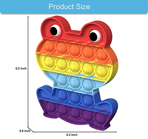 AIZIXIN 1 Piece Pop Bubble Fidget Sensory Toys, Squeeze Sensory Toys, Novelty Gifts for Boys and Girls, Stress Relief and Anti-Anxiety Tools for Kids and Adults(Frog) by AIZIXIN