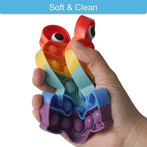 AIZIXIN 1 Piece Pop Bubble Fidget Sensory Toys, Squeeze Sensory Toys, Novelty Gifts for Boys and Girls, Stress Relief and Anti-Anxiety Tools for Kids and Adults(Frog) by AIZIXIN