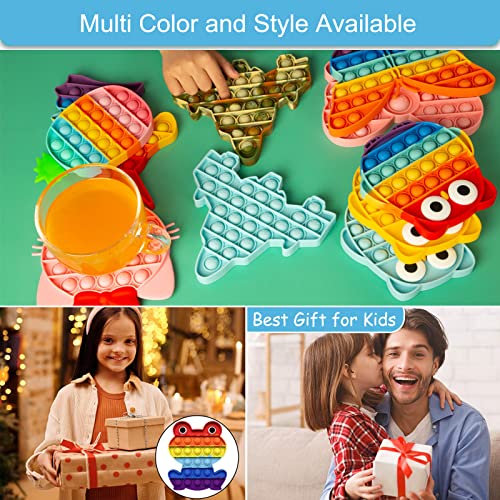 AIZIXIN 1 Piece Pop Bubble Fidget Sensory Toys, Squeeze Sensory Toys, Novelty Gifts for Boys and Girls, Stress Relief and Anti-Anxiety Tools for Kids and Adults(Frog) by AIZIXIN