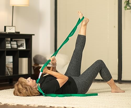 OPTP Stretch Out Strap with Stretching Exercise Poster by OPTP