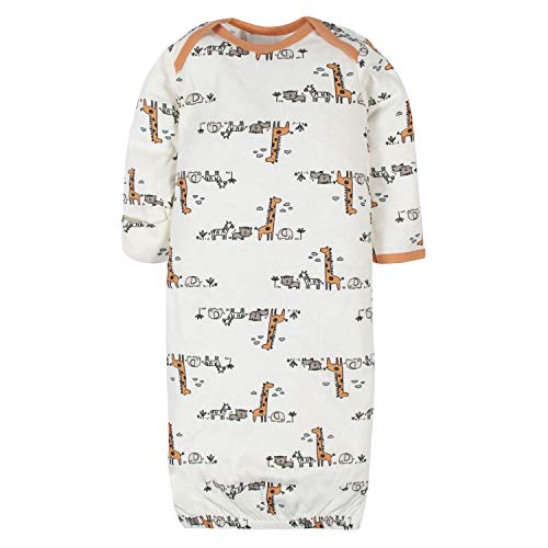 Gerber Baby 4-Pack Gown, Jungle Blue, 0-6 Months from Gerber