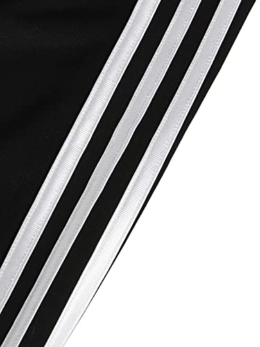 adidas Boys' Big Tricot Jogger Pant, Iconic Black, S (8) from adidas