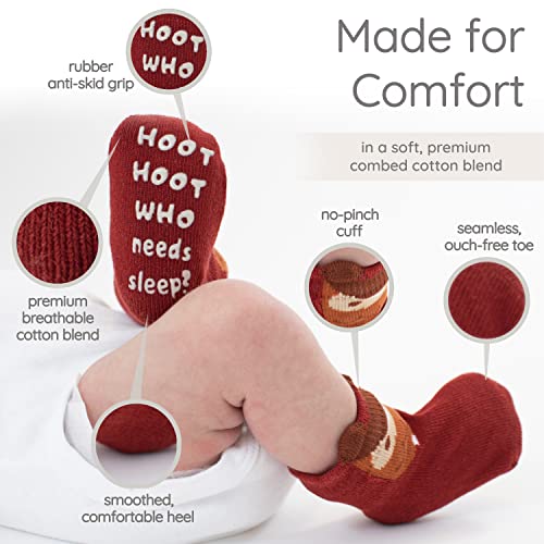 Baby Socks Gift Set - Newborn Baby Gifts for Boys & Girls - 7 Unique Pairs - Cute & Funny Gender Neutral Baby Shower Gift & Unisex Registry Idea by ZIRI & ZANE