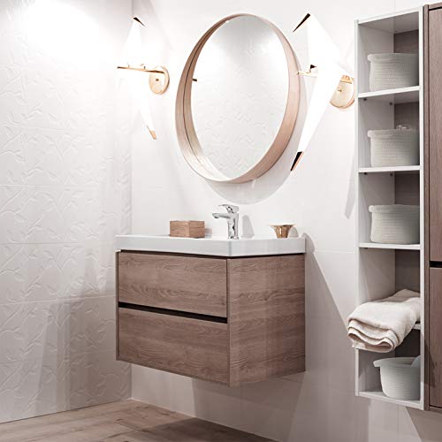 ABenkle Small Woven Basket | Cute Gray Rope Basket | Small Basket | Room Storage Basket | Cat Basket| Chest Box |Empty Gift Basket with Handles Basket, 12"x 8" x 5" Shelf Storage Basketï¼Whiteï¼ from ABenkle