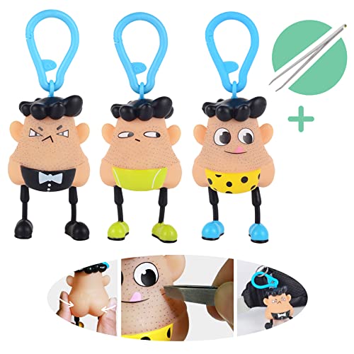 Angel's Wonderland 3PCS(Polka+Master+Peekaboo) Blackheads Remover Toy,Skin Picking Fidget Toys,Pimple Popper Toys as Party Favors Gifts Gag Novelty Gifts,Hair Pulling Fidget Toys, Anti Anxiety Toys by Angel's Wonderland