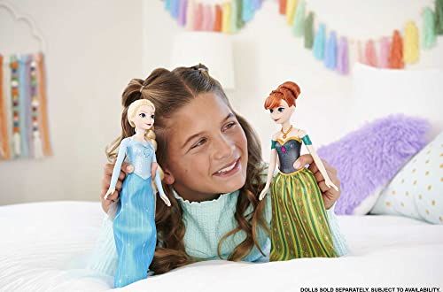Disney Frozen Toys, Singing Anna Doll in Signature Clothing, Sings âfor The First Time in Foreverâ from The Disney Movie Frozen, Gifts for Kids by Mattel