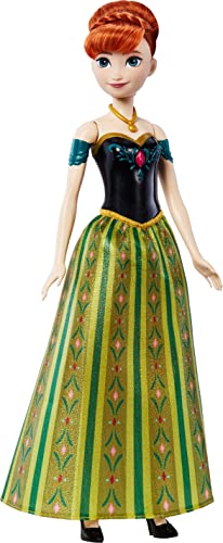 Disney Frozen Toys, Singing Anna Doll in Signature Clothing, Sings âfor The First Time in Foreverâ from The Disney Movie Frozen, Gifts for Kids by Mattel