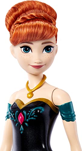 Disney Frozen Toys, Singing Anna Doll in Signature Clothing, Sings âfor The First Time in Foreverâ from The Disney Movie Frozen, Gifts for Kids by Mattel