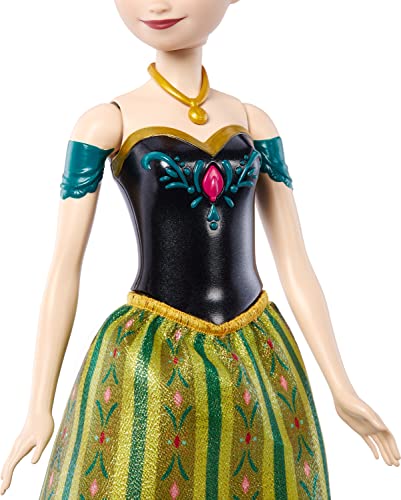 Disney Frozen Toys, Singing Anna Doll in Signature Clothing, Sings âfor The First Time in Foreverâ from The Disney Movie Frozen, Gifts for Kids by Mattel