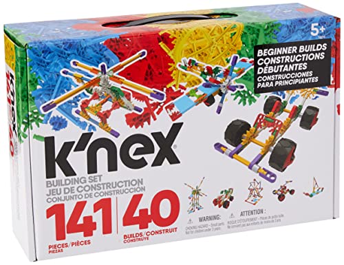 K'nex Beginner 40 Model Building Set - 141 Parts - Ages 5 & Up - Creative Building Toy, Multi from K'NEX