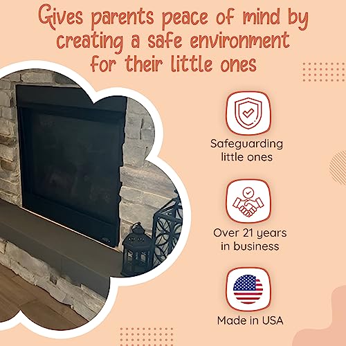 Baby Safety Foam Soft Seat Edge Cushion Fireplace Hearth Guard Bumper Pad Child Proof Padding (Large, Gray-fits Width from-81-104") from Baby Safety Foam