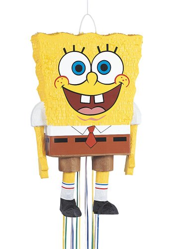 SpongeBob SquarePants Pinata, Pull String by Unique Party Favors