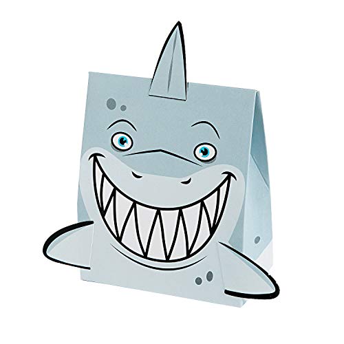 Jawsome Shark Treat and Favor Boxes, Set of 12 - Shark Birthday Party Supplies by Oriental Trading Company