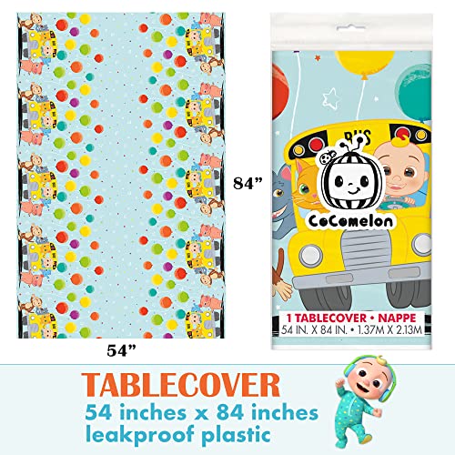 Cocomelon Party Supplies Set - Cocomelon Birthday Party Supplies and Decorations for 16 Guests with Table Cover, Plates, Napkins and More from Unique