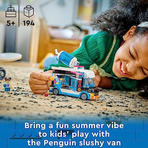 LEGO City Penguin Slushy Van 60384 Building Toy Set for Kids, Boys, and Girls Ages 5+ (194 Pieces) from LEGO