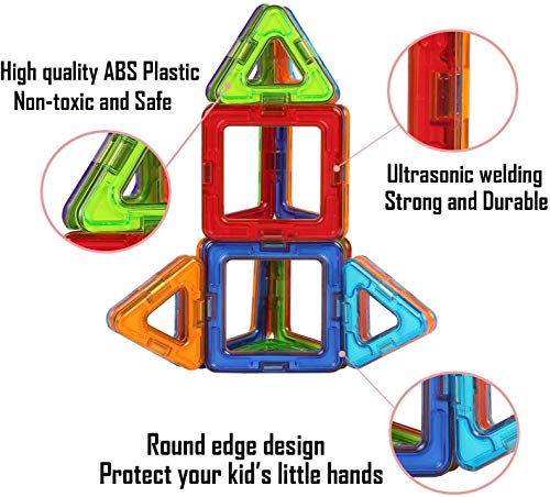 Magnetic Building Blocks Educational Toys Tiles Set for Boys & Girls Magnet Stacking Block Sets for Kid's Basic Skills Learning & Development Toys-Excellent Children's Giftsï¼YZ-044ï¼ from Ningbo Yizhi Toys Co.,Ltd