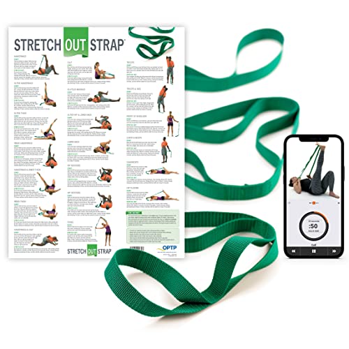 OPTP Stretch Out Strap with Stretching Exercise Poster by OPTP