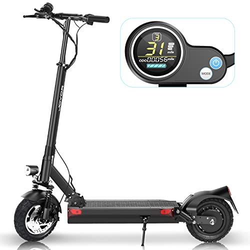 JOYOR Y7-S Electric Scooter for Adults, Max 31 MPH and 43.5-56 Miles Long-Range, Dual Suspension, 10 Inch Off-Road Tires Foldable Electric Scooter for Commute and Travel - Black by Jinhua Joyor Vehicle Co.,Ltd