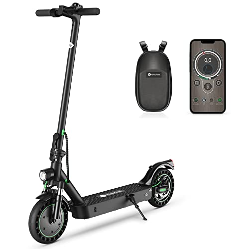isinwheel S9MAX Electric Scooter, 500W Motor E-Scooter, 10" Solid Tires, 22 Miles Range, 22 Mph Portable Folding Commuter Electric Scooter for Adults, Dual Suspension & Braking, App(Optional Seat) from ââWuyi Jinyue Engine Science and Technology Co., Ltd