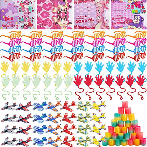 JOYIN 28 Pack Kids Valentines Day Gift Assorted Novelty Toy Set for Valentine's Classroom Exchange Prizes, Valentine Party Favors by Joyin Inc