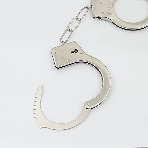 Handcuffs for Kids Safety Toy Cop Cuffs with Key Police Officer Role Play Cowboy Sheriff Halloween Costume for Kids from Zitokin